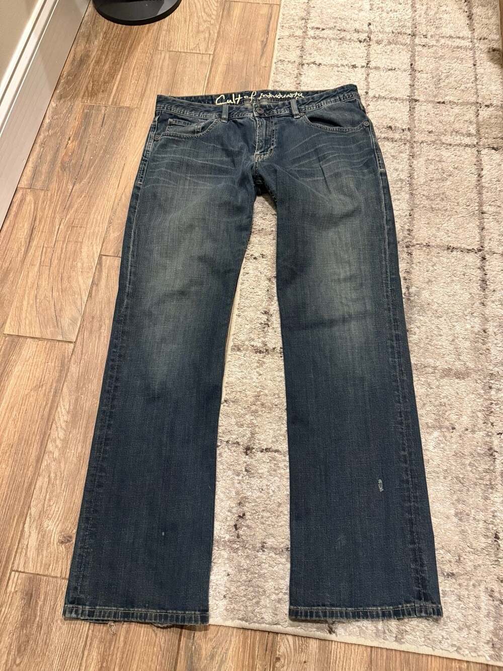 Cult of Individuality Hagen Relaxed Men's Blue Jeans Size 36x34